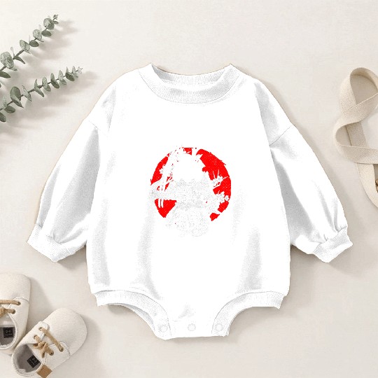 Kanji Katana Oni Demon Ninja Samurai Baby Romper Sweatshirts