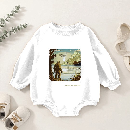 Funny Bigfoot Philosophy Loch Ness Monster UFOs Baby Romper Sweatshirts