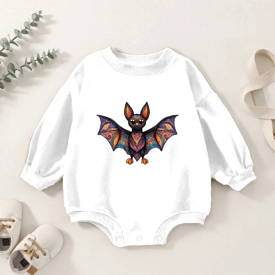 Halloween Bat Alebrije Baby Romper Sweatshirts