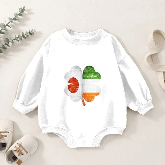 Japanese Irish Shamrock Japan Ireland Flag Baby Romper Sweatshirts