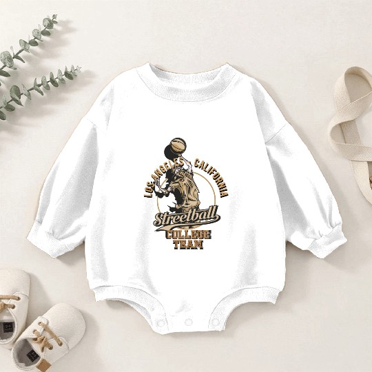 Los Angeles Streetball College Team log Baby Romper Sweatshirts