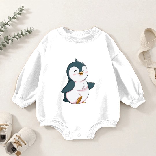 Cute Penguin Baby Romper Sweatshirts