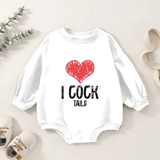 Funny I Love Cocktails 3 Baby Romper Sweatshirts