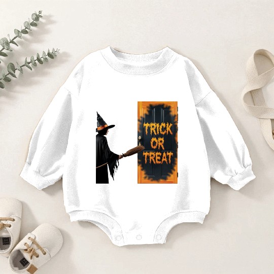 Witching Hour: Trick or Treat Baby Romper Sweatshirts