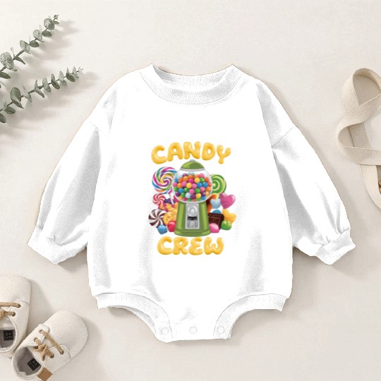 Candy Security Crew Lollipop Gummy Sweet Birthday Baby Romper Sweatshirts