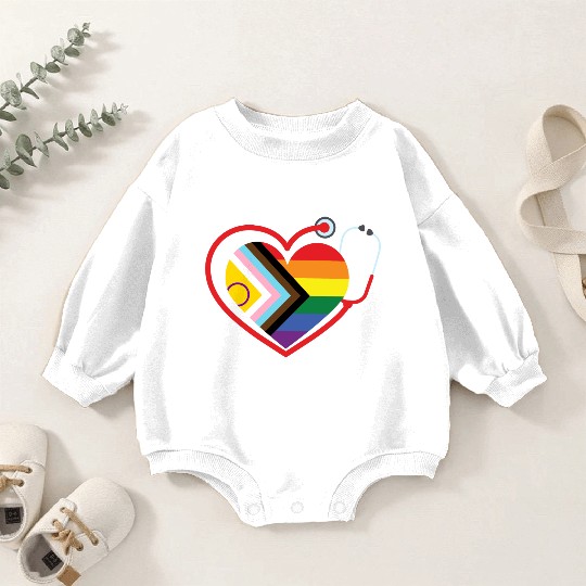 LGBTQ Doctor Nurse Pride Month Medical Clinic Baby Romper Sweatshirts