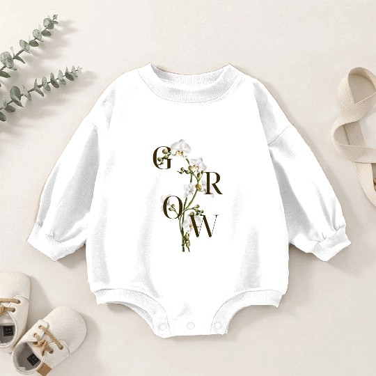 Grow Orchid Baby Romper Sweatshirts