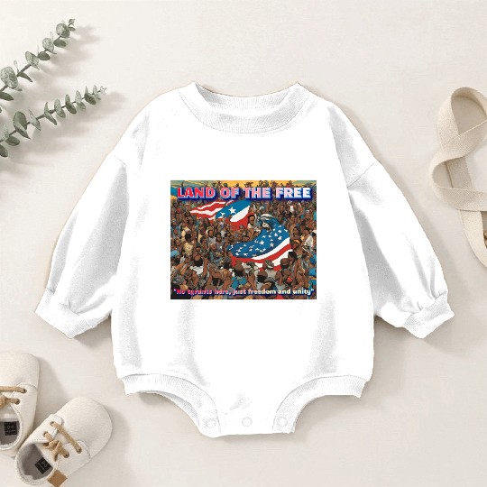 Land Of The Free Baby Romper Sweatshirts