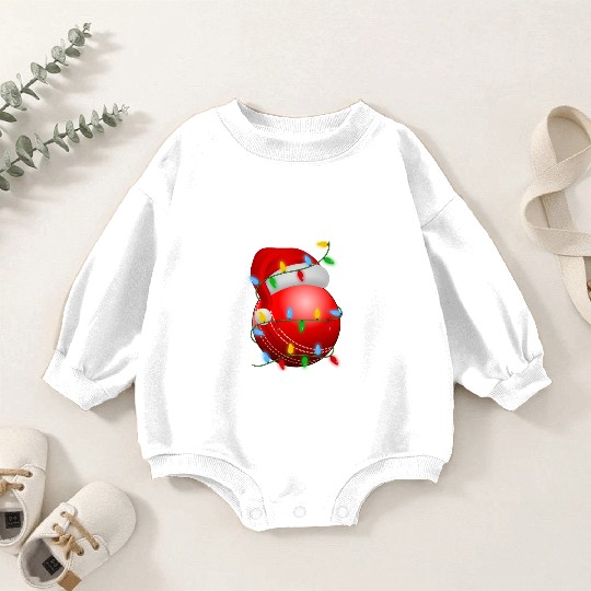 Cricket Ball Christmas Baby Romper Sweatshirts
