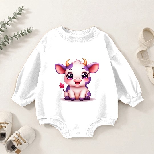blueberry cow Gift unique Baby Romper Sweatshirts