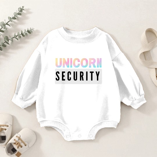 Unicorn Security - Mom Dad Daughter Adult Kids Baby Romper Sweatshirts