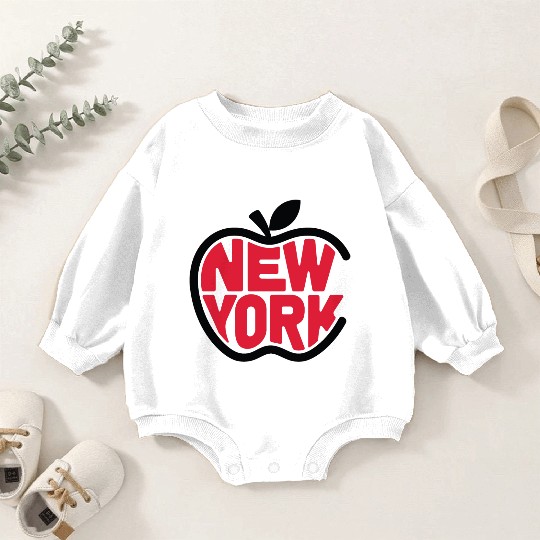 New York Big Apple Bold Design Baby Romper Sweatshirts