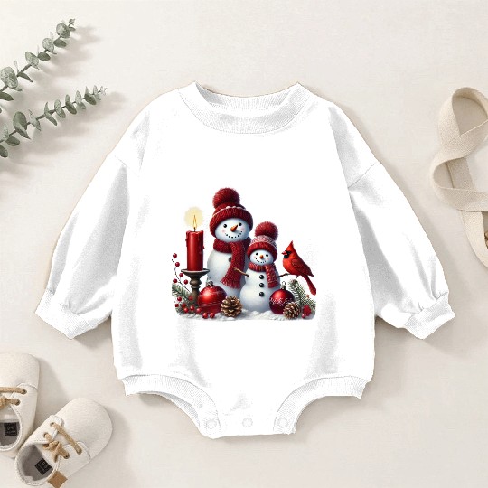 Snowman Christmas, Funny Snowman Baby Romper Sweatshirts