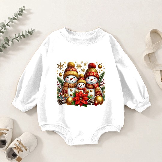 Snowman Christmas, Merry Christmas Baby Romper Sweatshirts