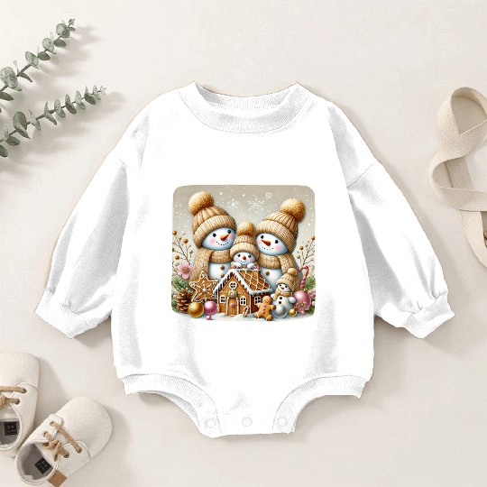Snowman Christmas, Merry Christmas Baby Romper Sweatshirts