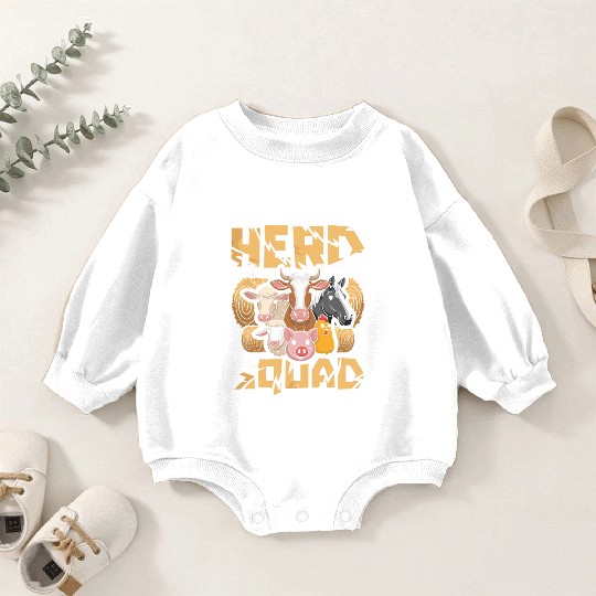 Livestock Farmer Squad Baby Romper Sweatshirts
