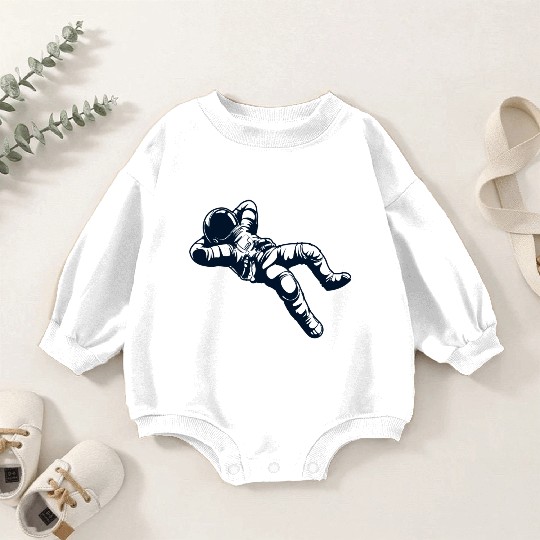 Relax Among the Stars: Astronaut Baby Romper Sweatshirts