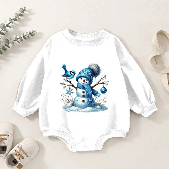 Snowman Christmas, Funny Snowman Baby Romper Sweatshirts