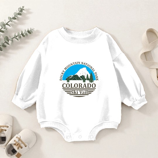 Vail Colorado ski resort Baby Romper Sweatshirts