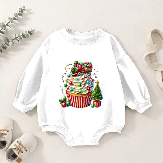 Christmas ice cream, Merry Christmas Baby Romper Sweatshirts