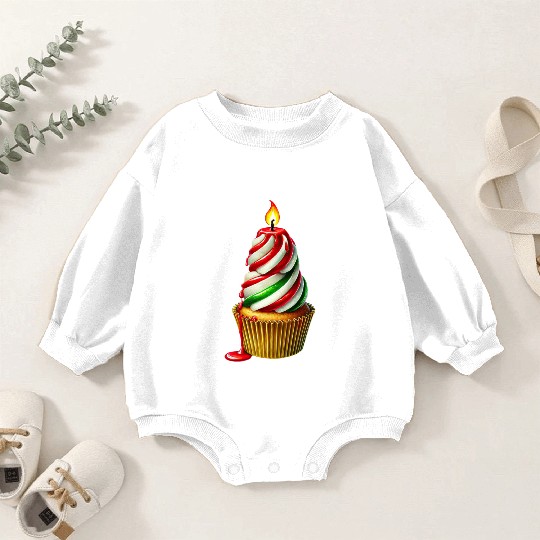 Christmas ice cream, Merry Christmas Baby Romper Sweatshirts
