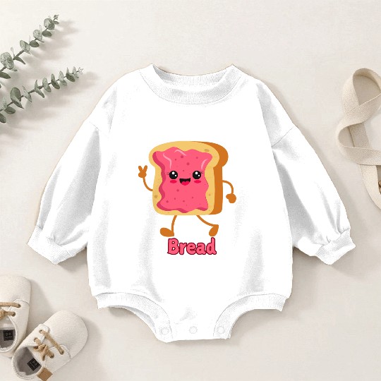 Bread Lover Baby Romper Sweatshirts