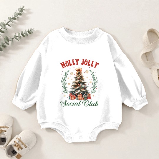 Holly Jolly Nutcracker, Merry Christmas Baby Romper Sweatshirts