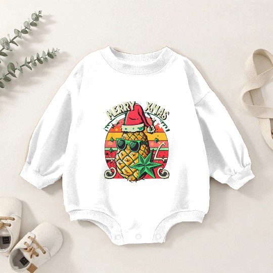 Pineapple Christmas Baby Romper Sweatshirts