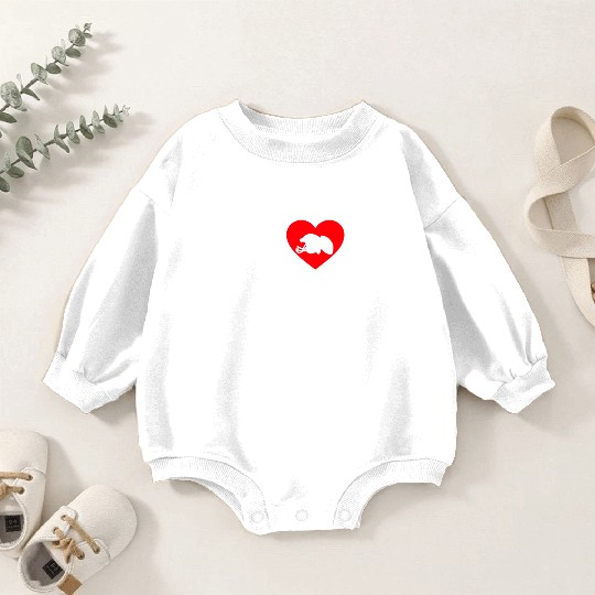 Groovy I Love Jacksonville Baby Romper Sweatshirts
