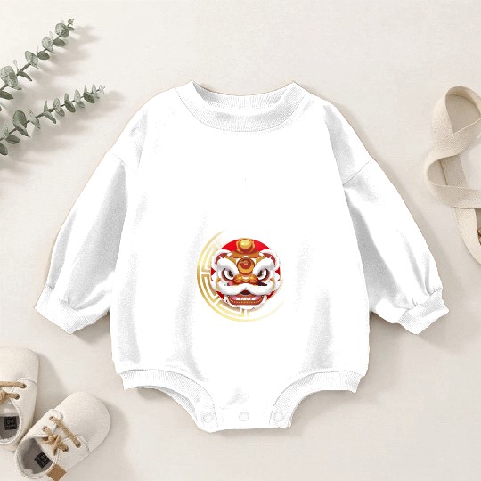Red and Yellow Chinese New Year Baby Romper Sweatshirts