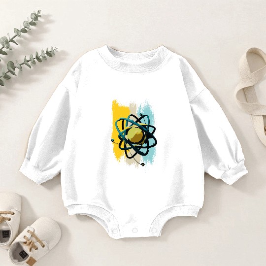 Atomic Nuclei, Physics, Science Baby Romper Sweatshirts