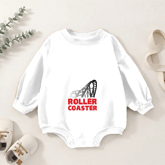 My Heart Beats for Roller Coaster Baby Romper Sweatshirts