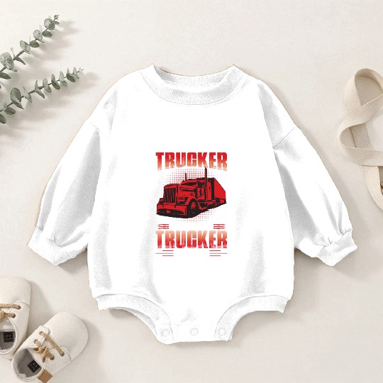 Truck Driver Collection Baby Romper Sweatshirts