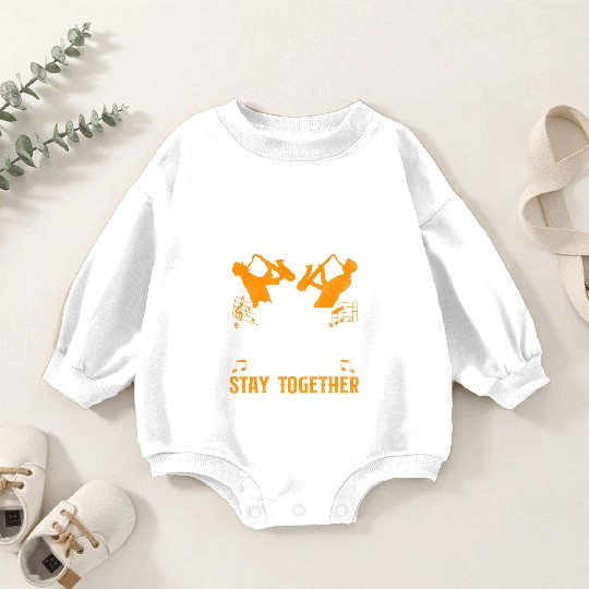 Saxophone Friends Besties Buddies Baby Romper Sweatshirts