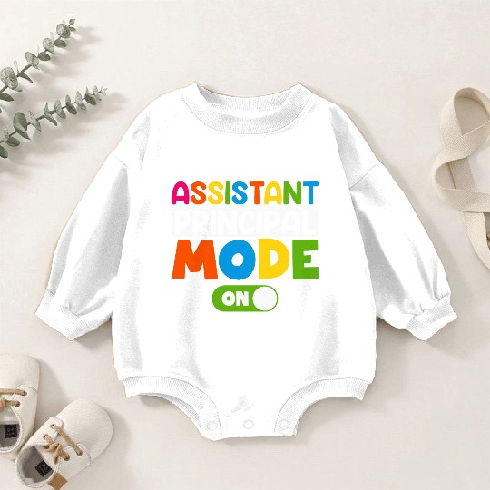 Assistant Principal Mode On 100 days of school Baby Romper Sweatshirts