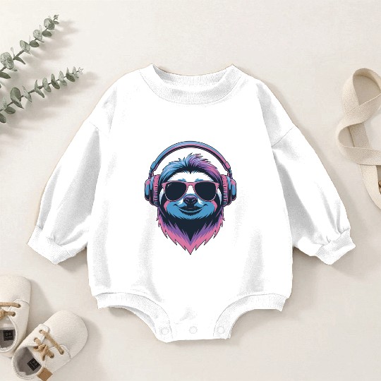 Groovy Gorilla Beats Baby Romper Sweatshirts