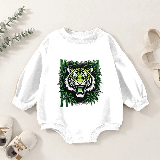Roaring Bamboo Tiger Baby Romper Sweatshirts