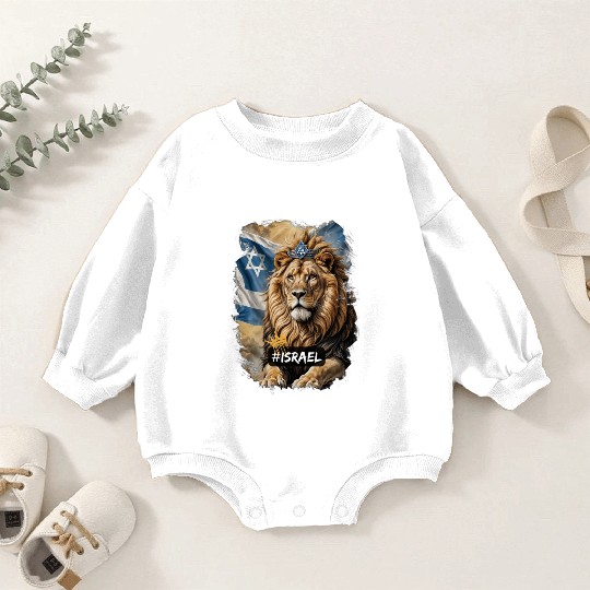 lion of judah - israel Baby Romper Sweatshirts