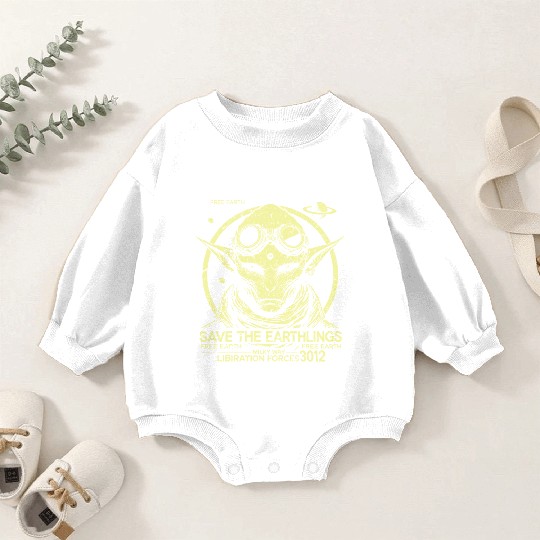 Futuristic Alien Hybrid Baby Romper Sweatshirts