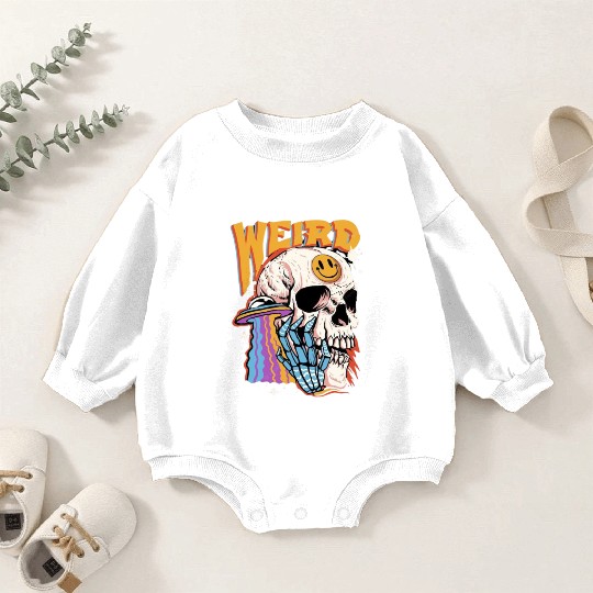 weird vibes Baby Romper Sweatshirts