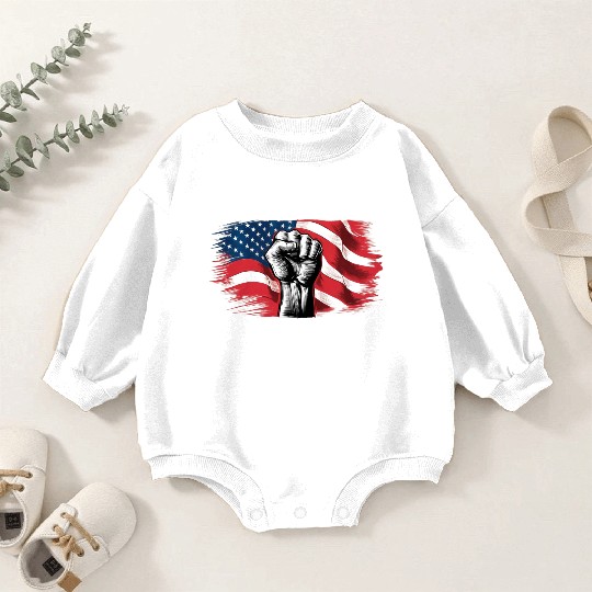 Martin Luther King Day Fight for the poeple Baby Romper Sweatshirts