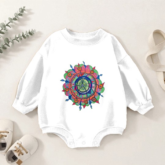 Jmur mandala Baby Romper Sweatshirts