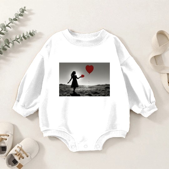 Girl With Balloon Banksy Baby Romper Sweatshirts