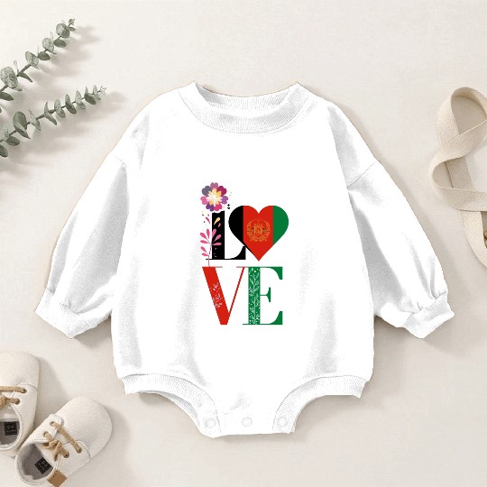 Kabul Store Love Afghanistan Baby Romper Sweatshirts