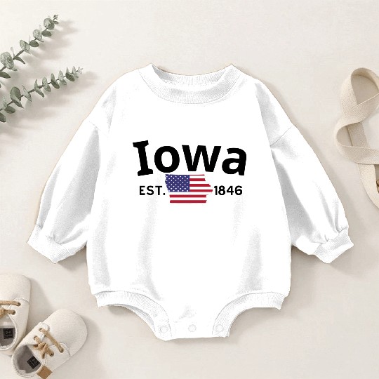 Iowa Baby Romper Sweatshirts