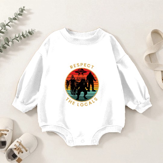 Respect the locals Baby Romper Sweatshirts