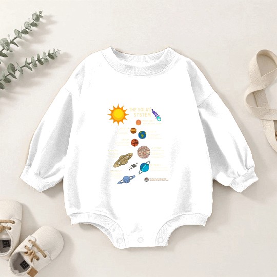 The Solar System Planets Baby Romper Sweatshirts