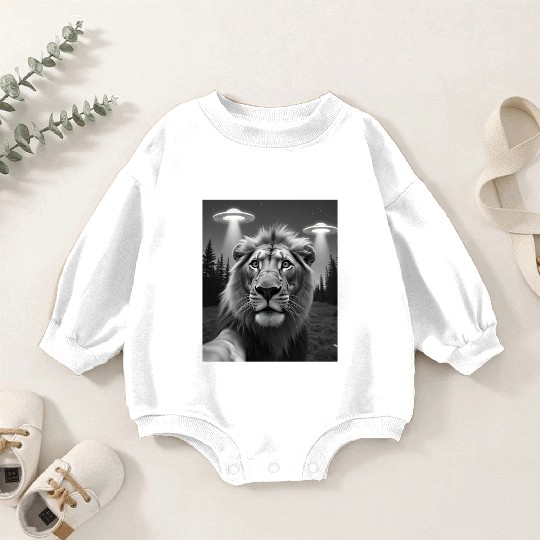 UFO Funny Lion Baby Romper Sweatshirts