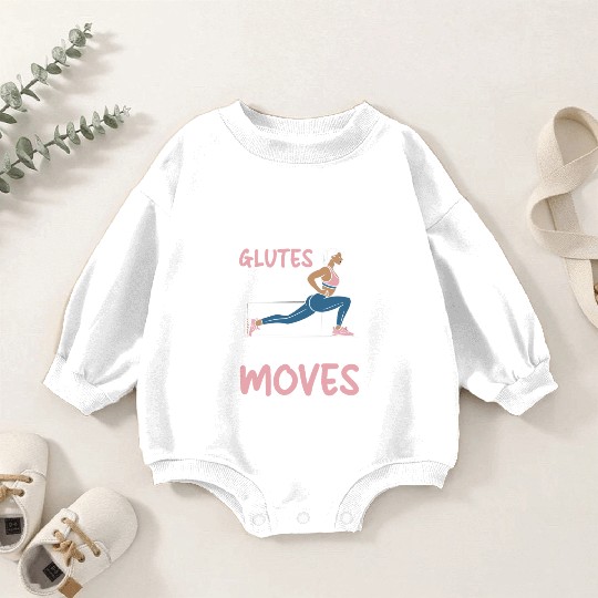 Bulgarian Squat Exercise Fitness Workout Gym Baby Romper Sweatshirts