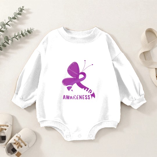 Lupus Awareness Butterfly Embrace Baby Romper Sweatshirts